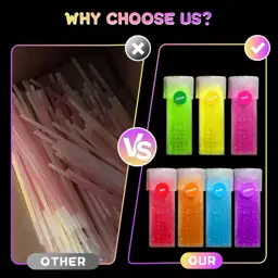 JICUICUI Glow Sticks Bulk Party… — Photo 2