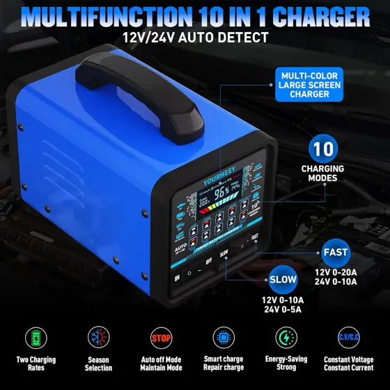 2026 Upgraded 12V/24V 0-20A Battery… — Photo 2