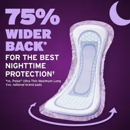 Poise Overnight Incontinence Pads for… — Photo 2
