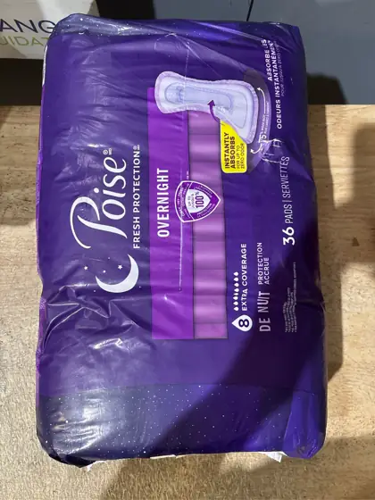 Poise Overnight Incontinence Pads for… — Photo 3