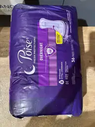 Poise Overnight Incontinence Pads for… — Photo 3