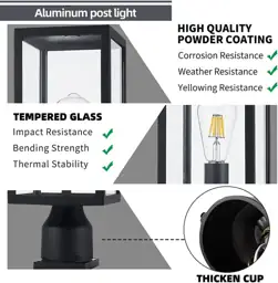Windben Large Outdoor Post Light,… — Photo 2