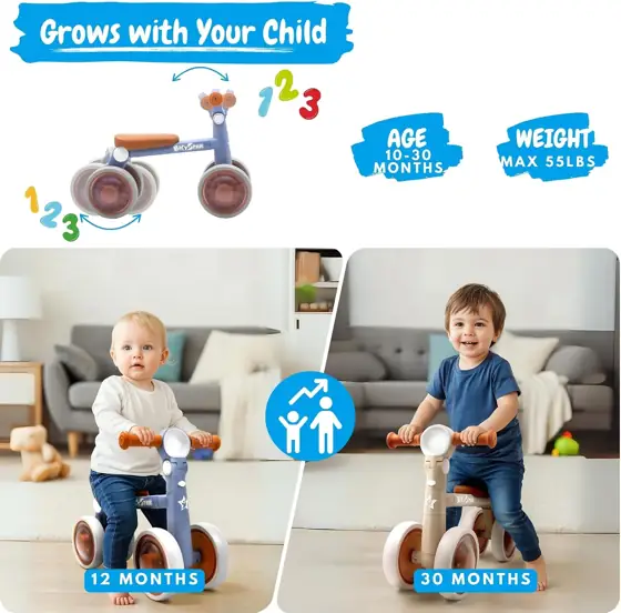 bicystar Baby Balance Bike with… — Photo 2
