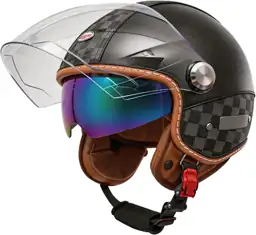 Motorcycle Helmet Dual Visor 3/4… — Photo 1