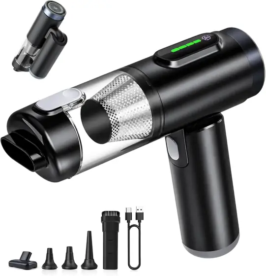 Handheld Cordless Car Vacuum, Foldable… — Photo 1