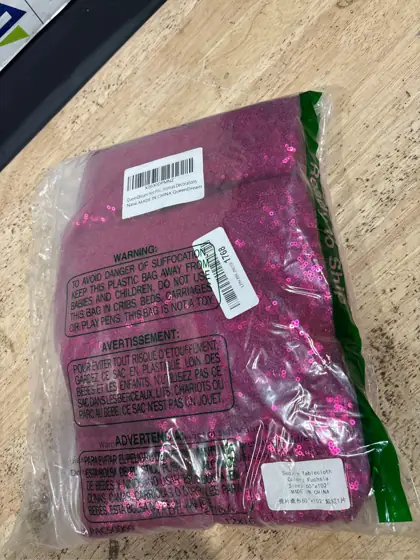 Hot Pink Tablecloth 60x102inch Sequin… — Photo 4