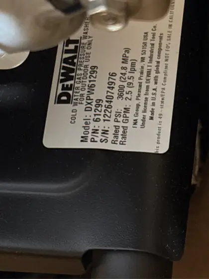 DEWALT 3600 PSI 2.5 GPM… — Photo 8