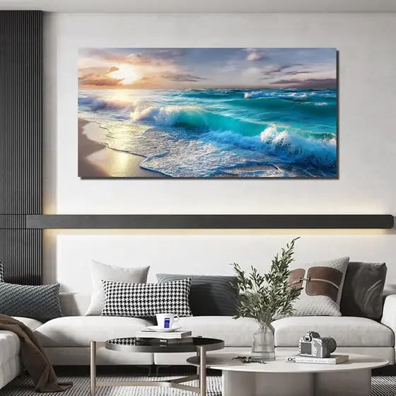 GUGIKA Ocean Wall Art for… — Photo 2