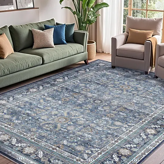 OPPODREAM Vintage Blue Area Rugs… — Photo 1