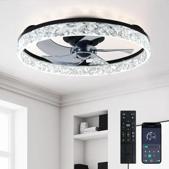 Depuley 20" Bladeless Ceiling Fan… — Photo 1