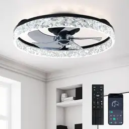 Depuley 20" Bladeless Ceiling Fan… — Photo 1