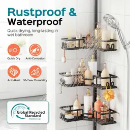 HAMITOR Shower Caddy Tension Pole:… — Photo 2