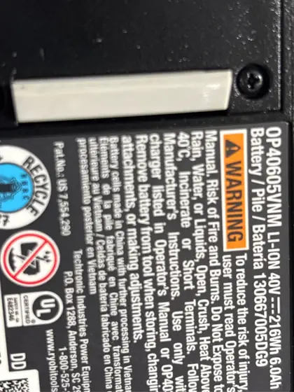 RYOBI 40V HP Brushless 21… — Photo 10