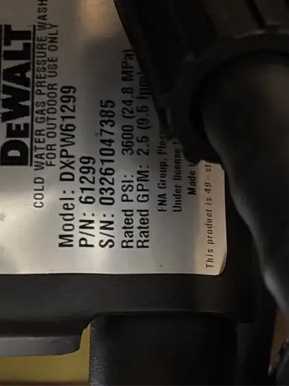 DEWALT 3600 PSI 2.5 GPM… — Photo 7