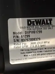 DEWALT 3600 PSI 2.5 GPM… — Photo 4