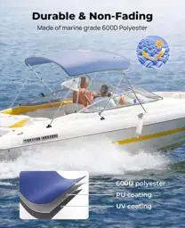 KEMIMOTO Bimini Top for Boat,… — Photo 2