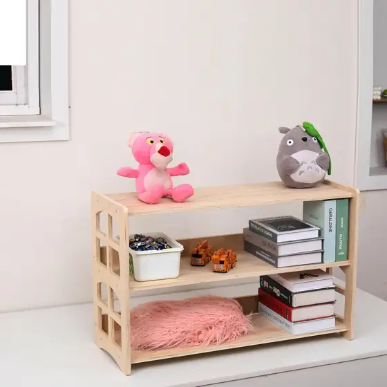 Montessori Bookshelf Toy Shelf for… — Photo 2