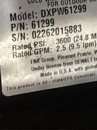 DEWALT 3600 PSI 2.5 GPM… — Photo 5