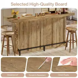 Kearsten 43.5 in. Wooden Bar… — Photo 2