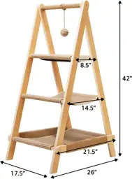 Plywood A-Frame Cat Tower, 3-Tier… — Photo 2