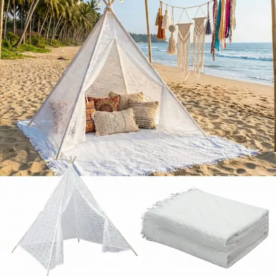 Beeveer Teepee Tent 47x51, Boho… — Photo 1