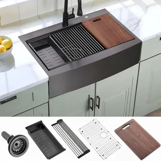 33 in Drop-In Farmhouse Sink,… — Photo 1