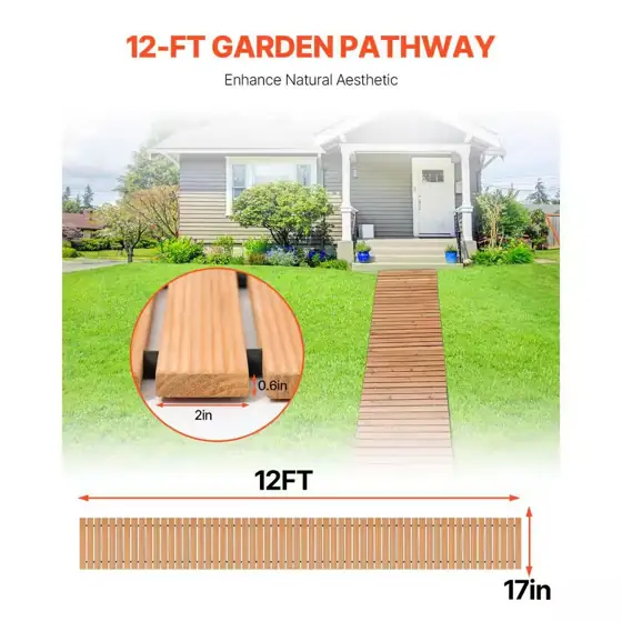 Wooden Garden Pathway 12 ft… — Photo 2