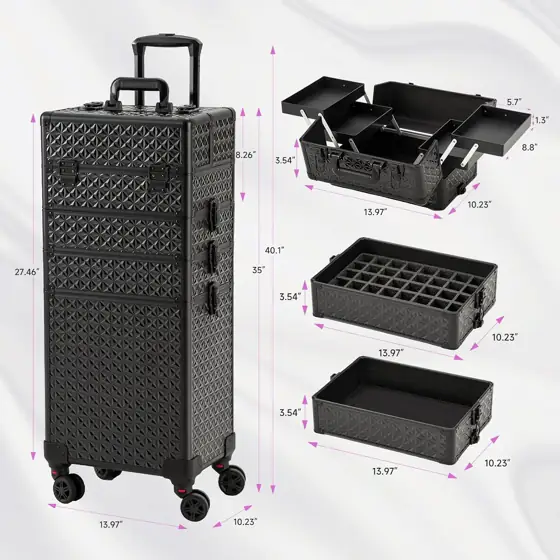 Leeora&Leekoo Professional Rolling Makeup Case… — Photo 2