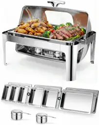 13QT Roll Top Chafing Dishes… — Photo 1