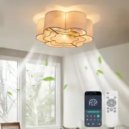 Caged Ceiling Fan with Lights,… — Photo 2