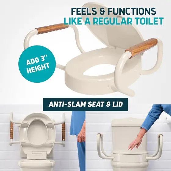 Lunderg Solva Raised Toilet Seat… — Photo 2