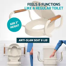 Lunderg Solva Raised Toilet Seat… — Photo 2