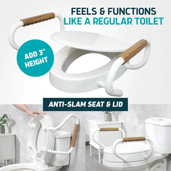 Lunderg Solva Raised Toilet Seat… — Photo 2