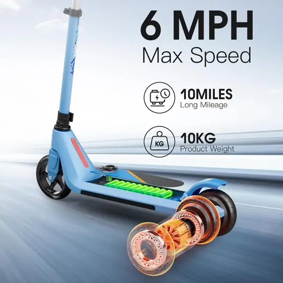 LINGTENG Electric Scooter for Kids… — Photo 2