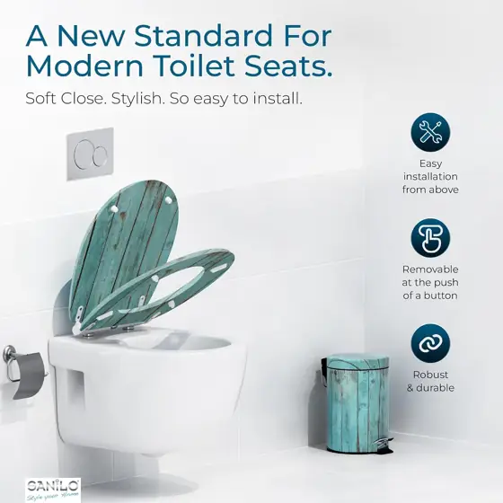 Sanilo Wooden Toilet Seat with… — Photo 2