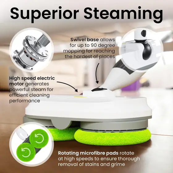 Electric Steam Mop 15-in-1 Detachable… — Photo 2