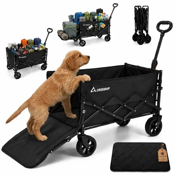 Folding Pet Wagon for Dogs… — Photo 1