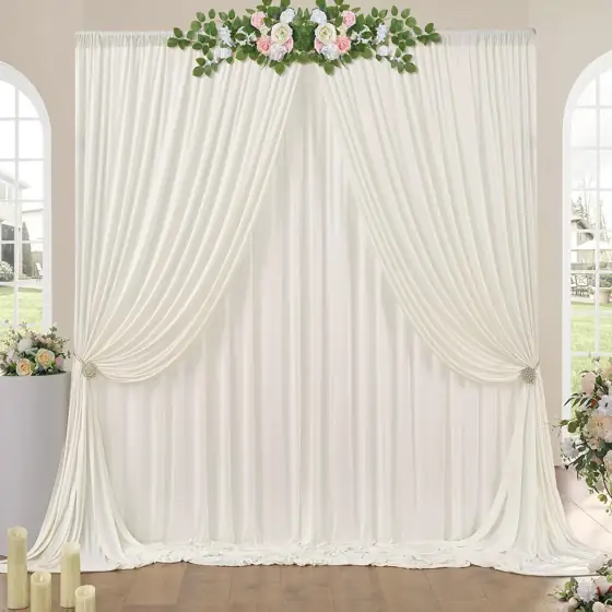 Ivory Wrinkle-Free Backdrop, 10x10 ft… — Photo 1
