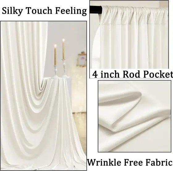 Ivory Wrinkle-Free Backdrop, 10x10 ft… — Photo 2