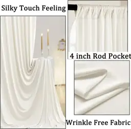 Ivory Wrinkle-Free Backdrop, 10x10 ft… — Photo 2