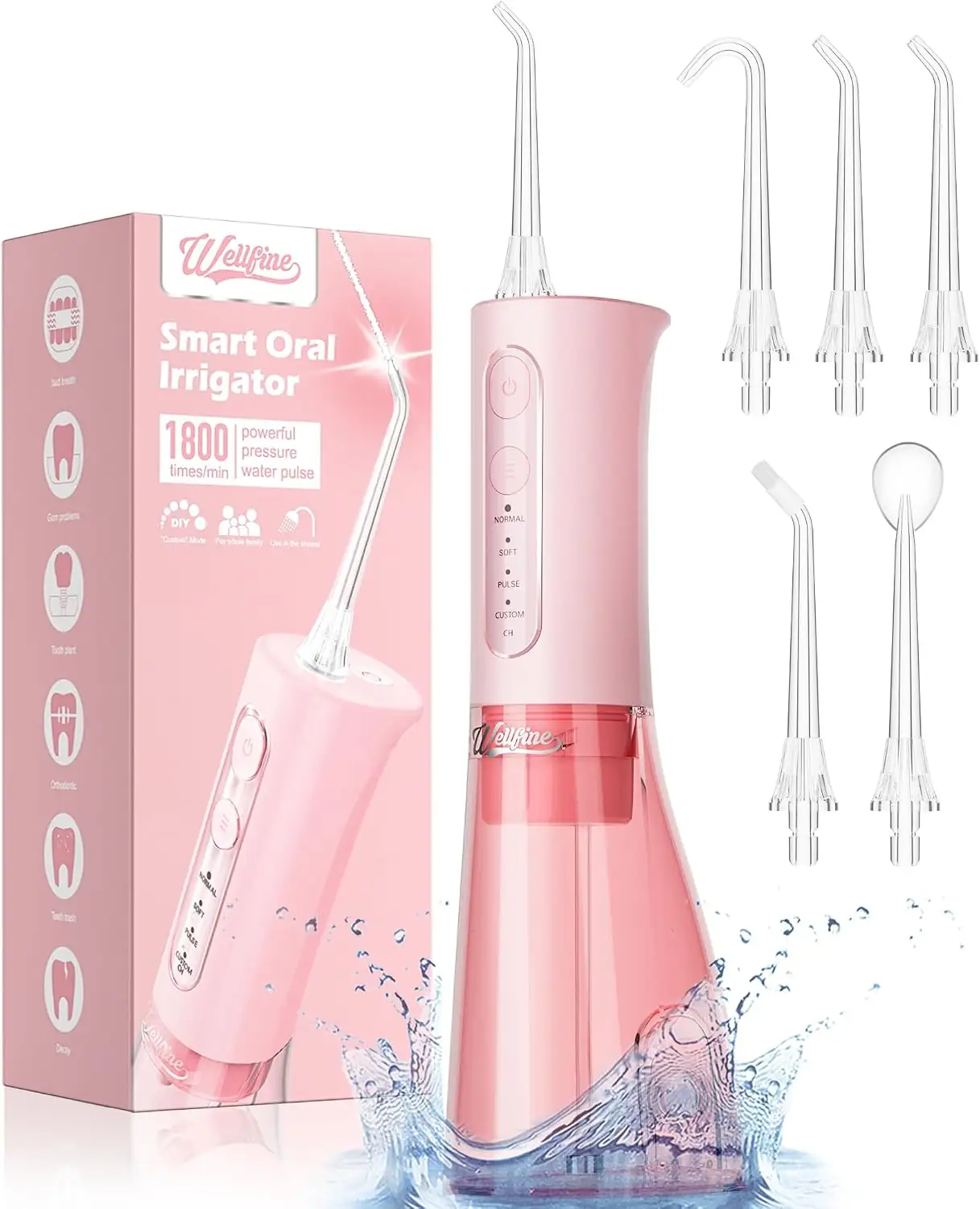 WELLFINE Water Flosser, Cordless, 4… — Photo 1