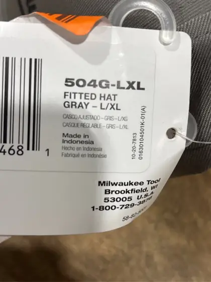 Milwaukee FlexFit Fitted Hat Gray… — Photo 4