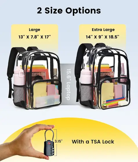 Vorspack Heavy Duty Clear Backpack… — Photo 2