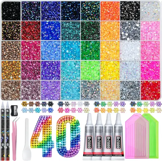Bedazzling Kit 3mm Rhinestones, 40… — Photo 1