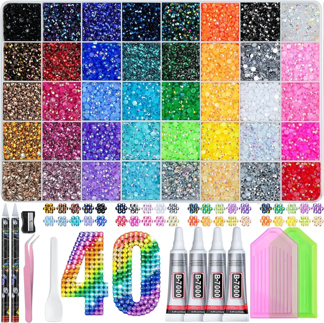 Bedazzling Kit 3mm Rhinestones, 40… — Photo 1