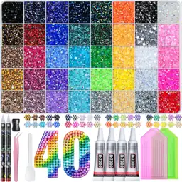 Bedazzling Kit 3mm Rhinestones, 40… — Photo 1