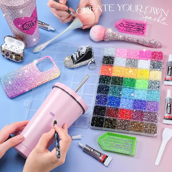 Bedazzling Kit 3mm Rhinestones, 40… — Photo 2
