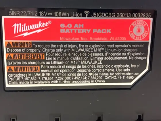 Milwaukee M18 Lithium-Ion Battery and… — Photo 5