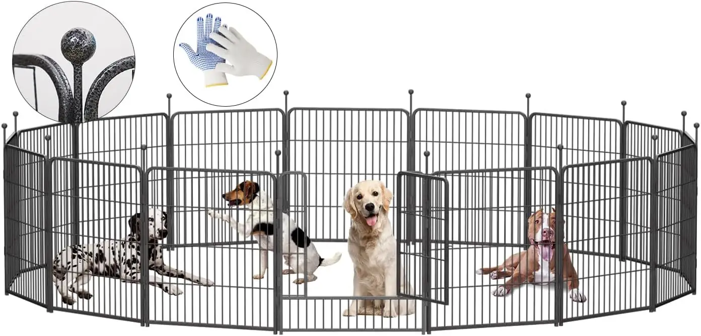 Dog Playpen 16 Panels, 32"… — Photo 1