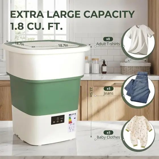 52L Extra Large Portable Washing — Photo 2